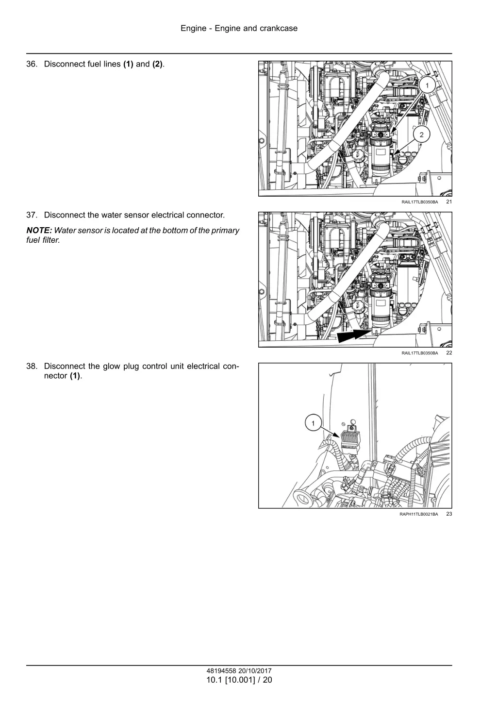 engine engine and crankcase 7