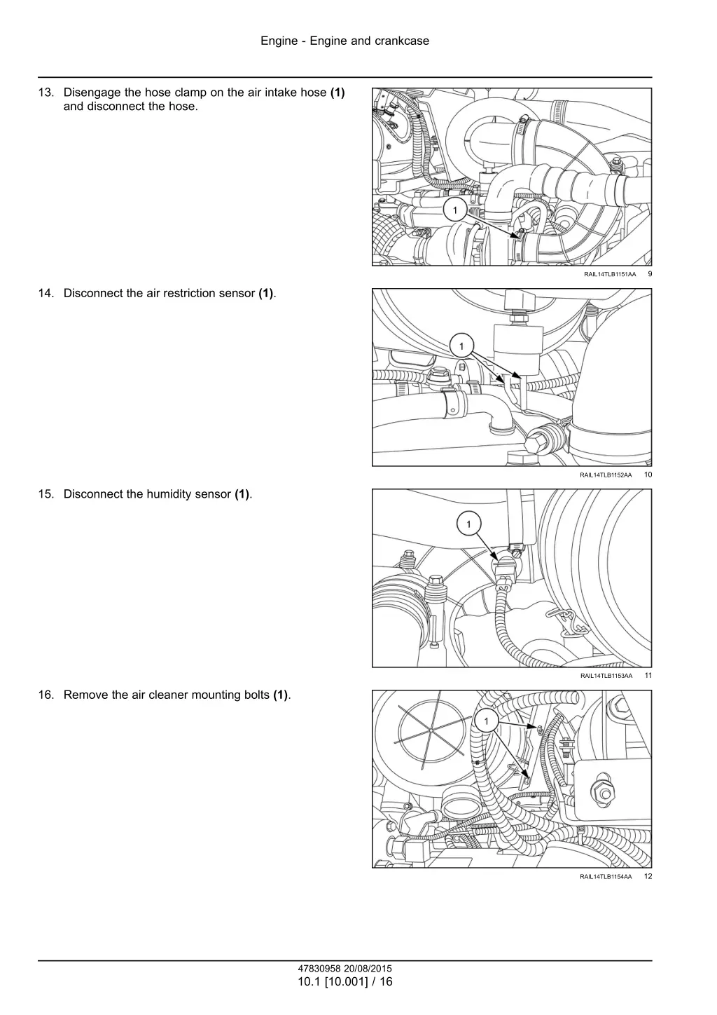 engine engine and crankcase 7