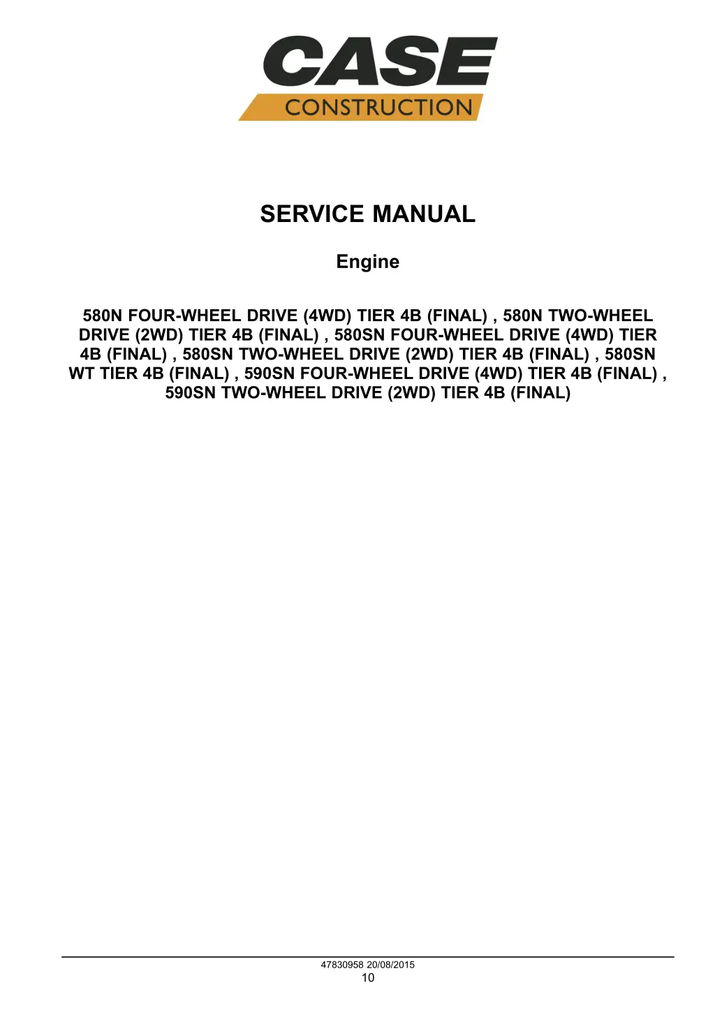 service manual 1