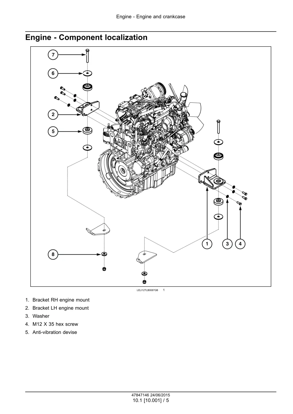 engine engine and crankcase 2