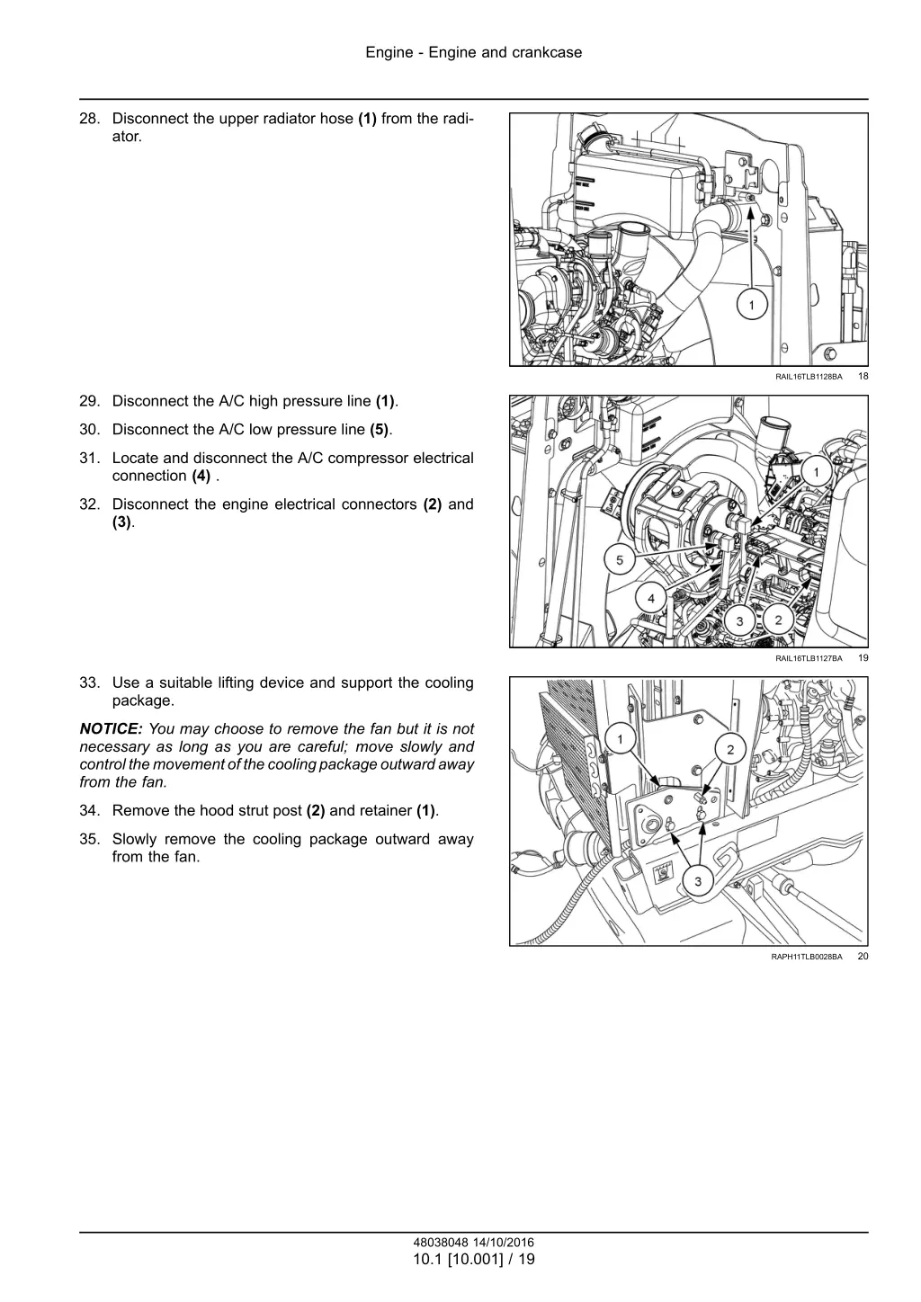 engine engine and crankcase 10