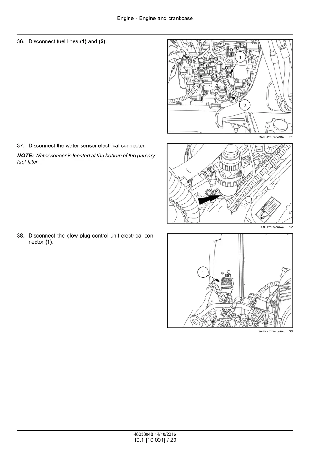 engine engine and crankcase 11