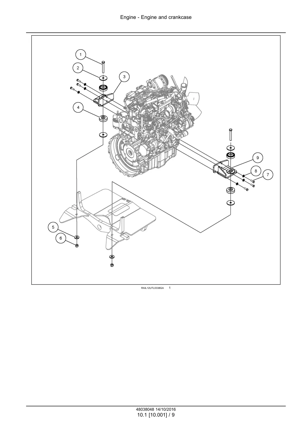 engine engine and crankcase