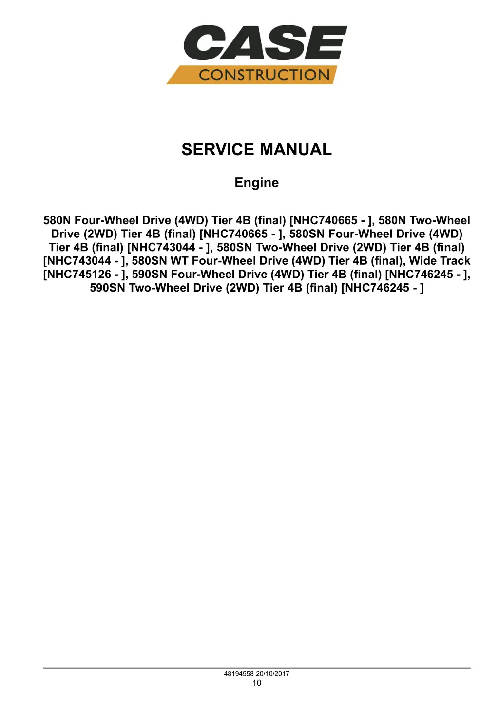 service manual 1