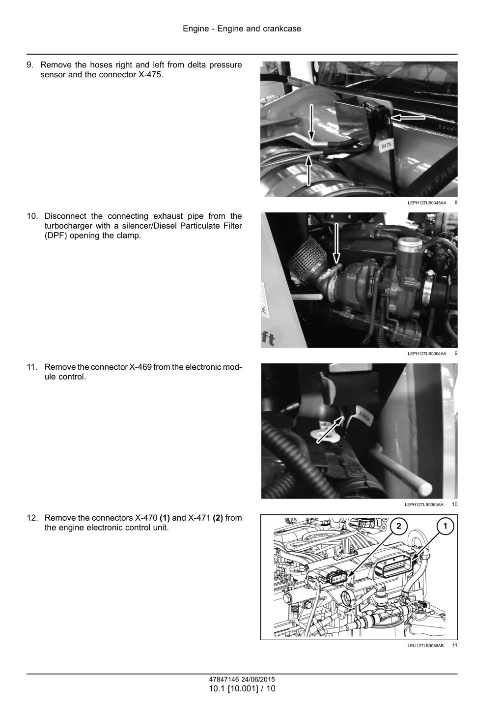 engine engine and crankcase 7