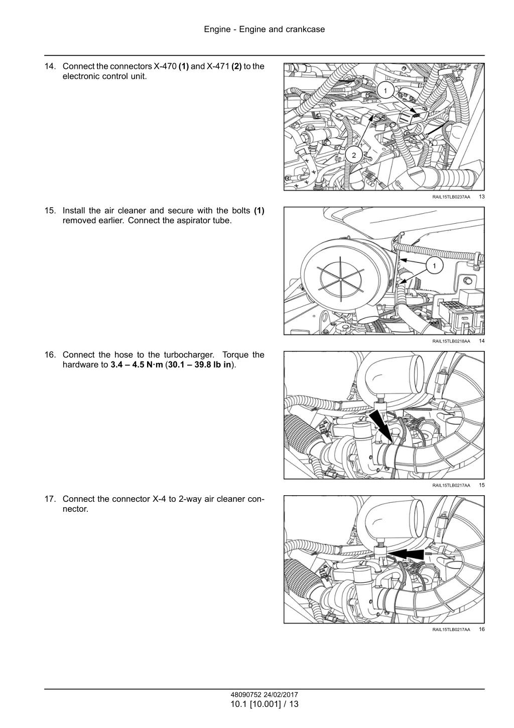 engine engine and crankcase 10