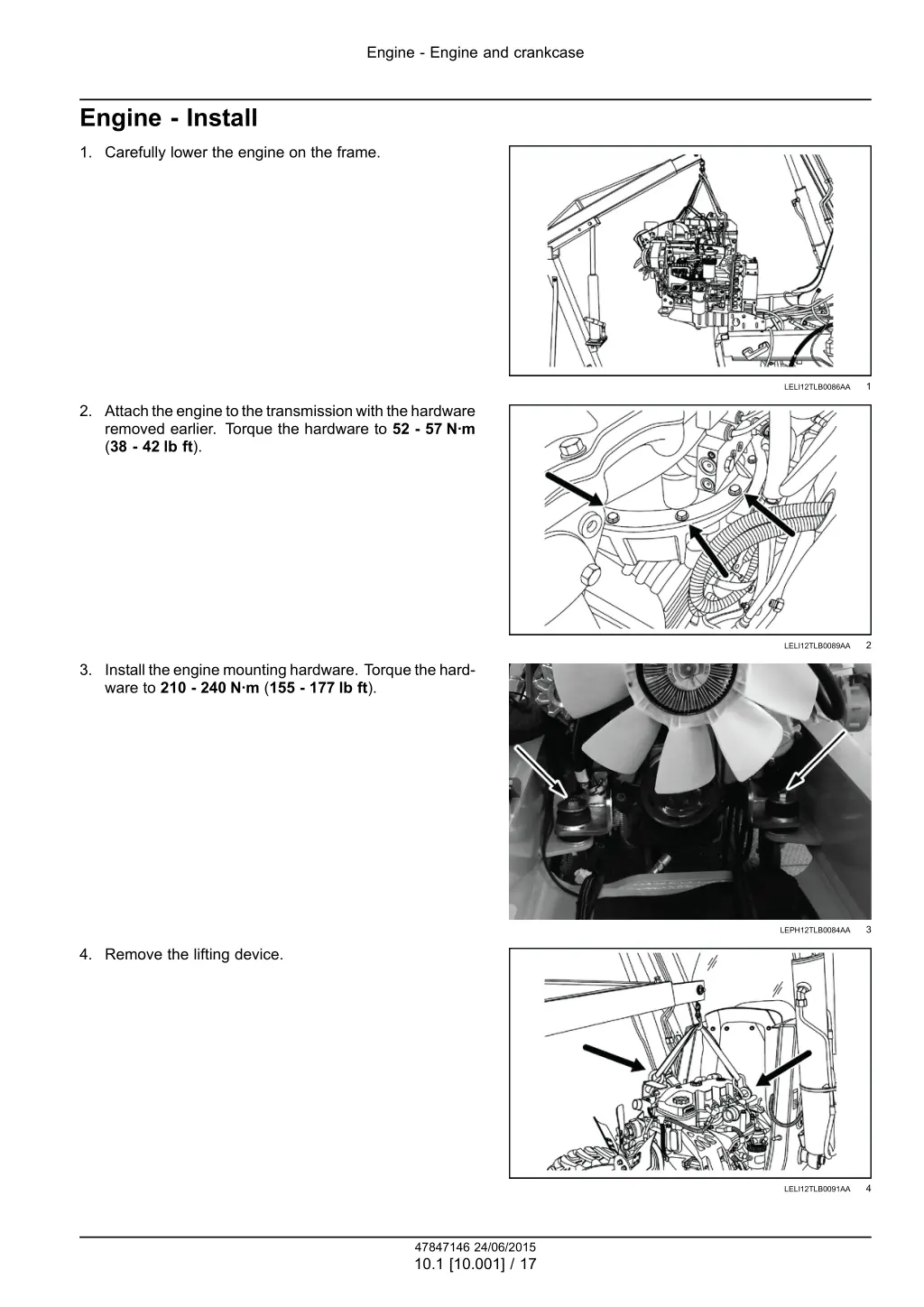 engine engine and crankcase 14