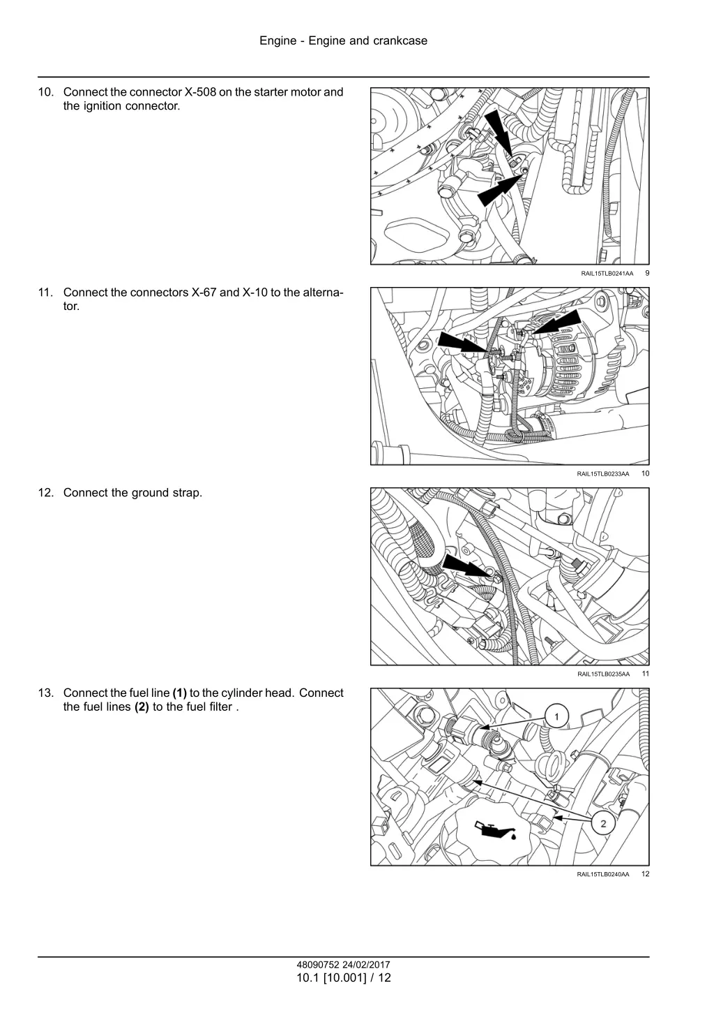 engine engine and crankcase 9