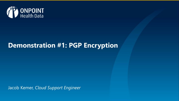 demonstration 1 pgp encryption