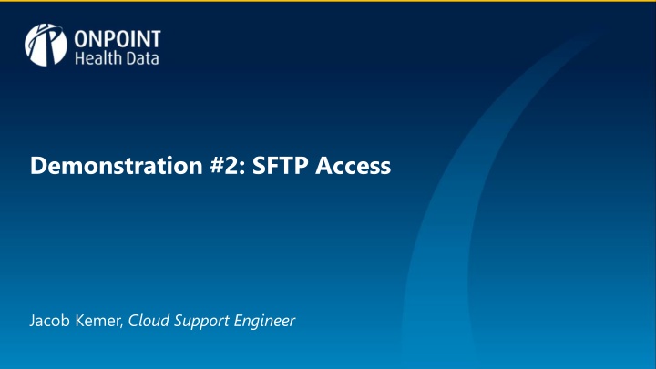 demonstration 2 sftp access