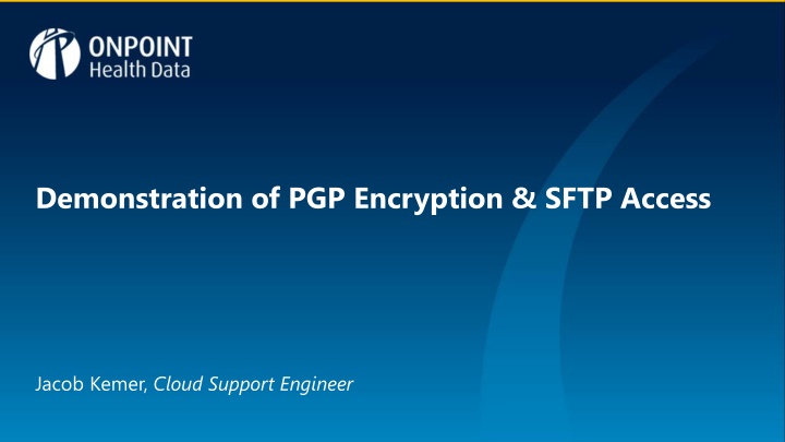 demonstration of pgp encryption sftp access