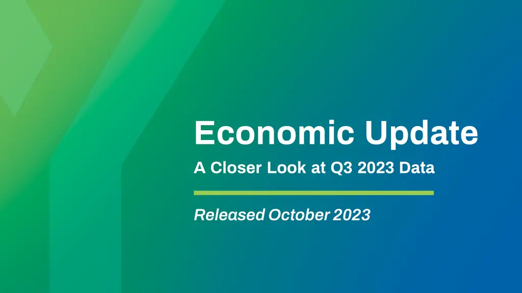 economic update a closer look at q3 2023 data