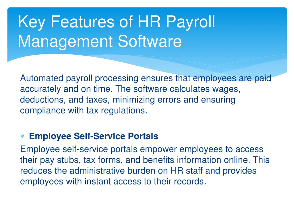 key features of hr payroll management software