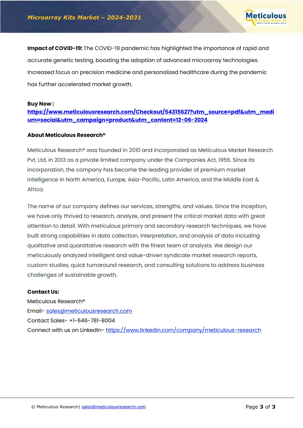 microarray kits market 2024 2031 2