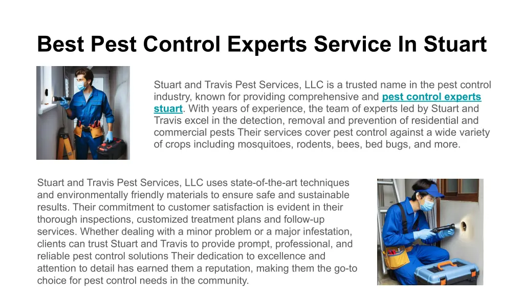 best pest control experts service in stuart