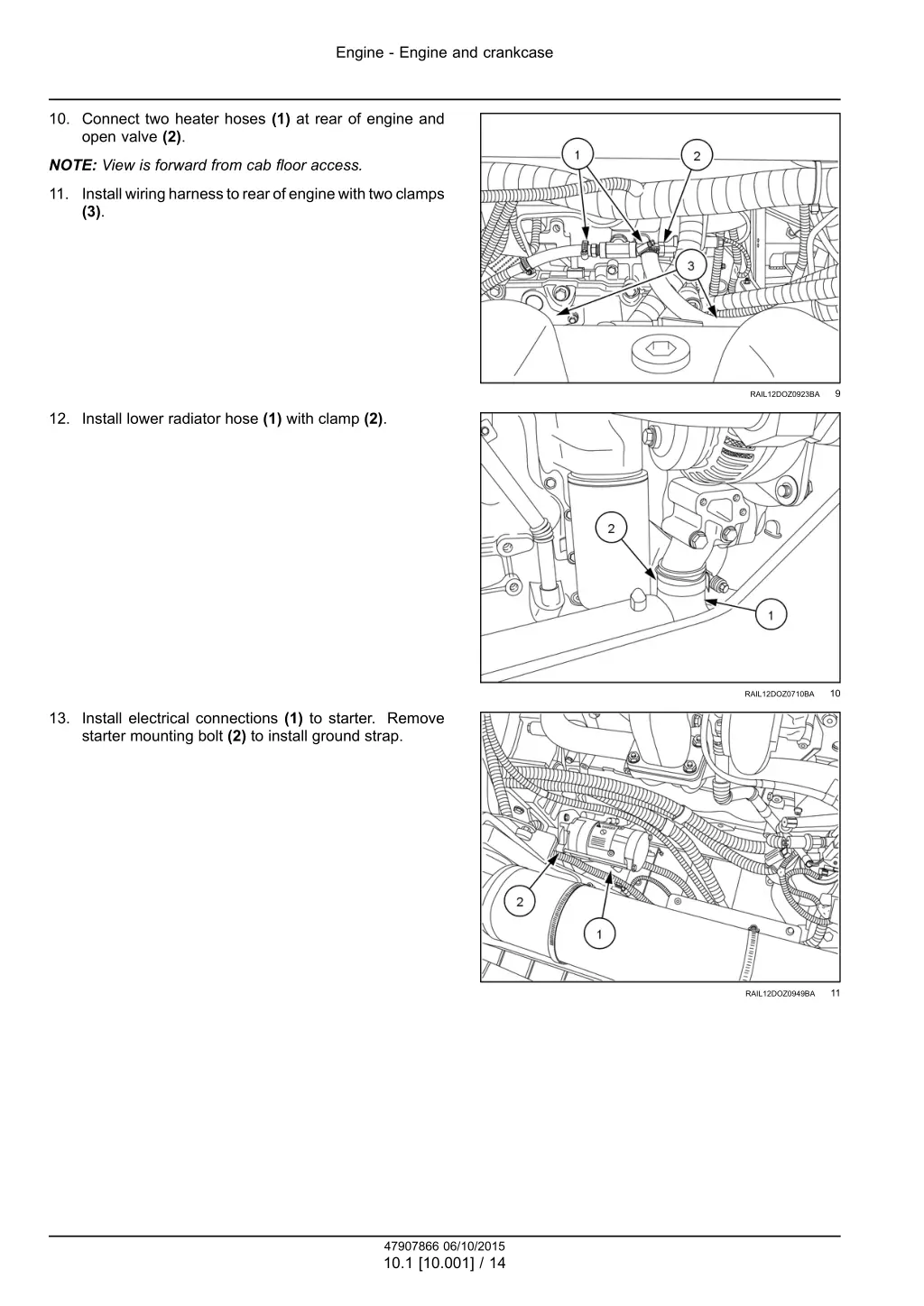 engine engine and crankcase 11