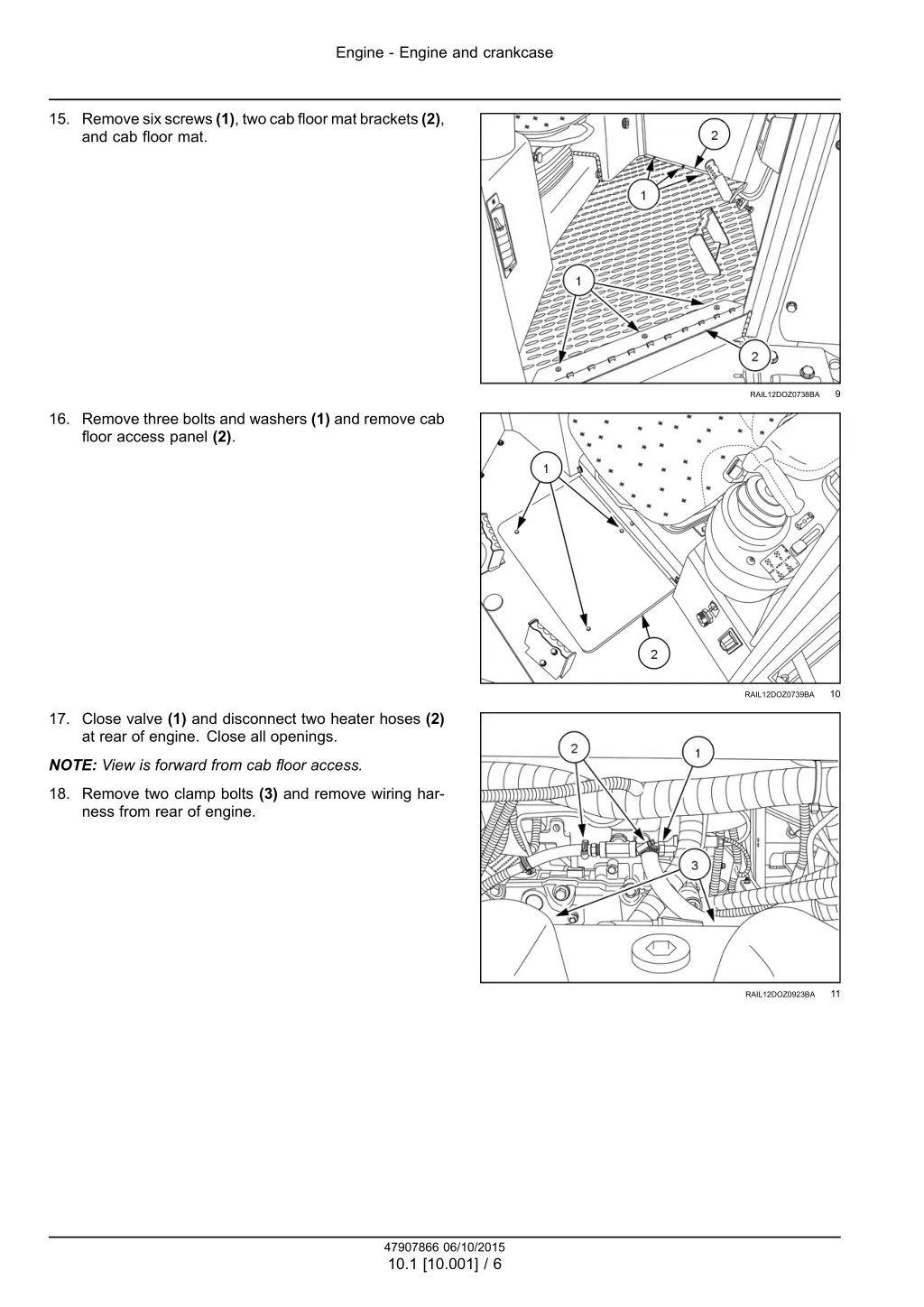 engine engine and crankcase 3