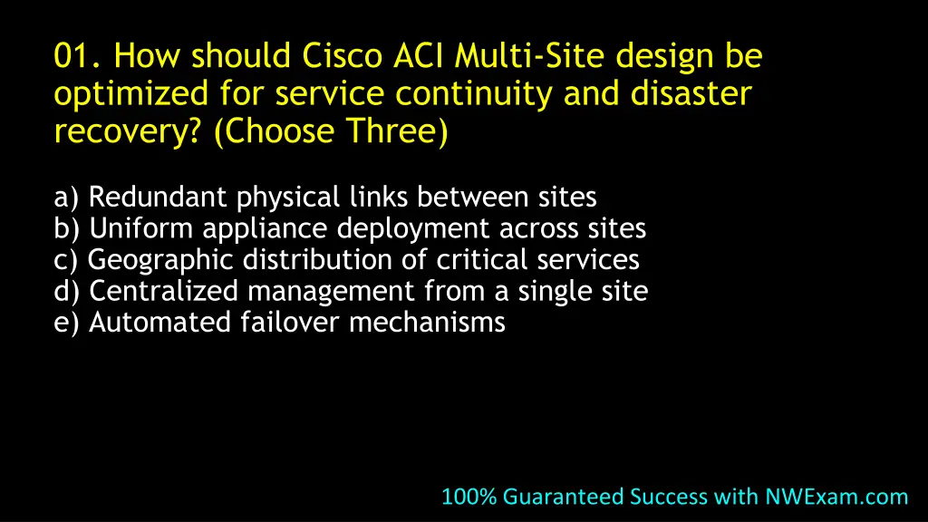 01 how should cisco aci multi site design