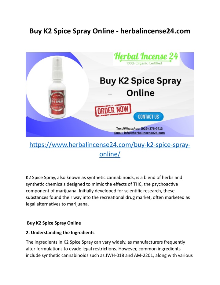 buy k2 spice spray online herbalincense24 com