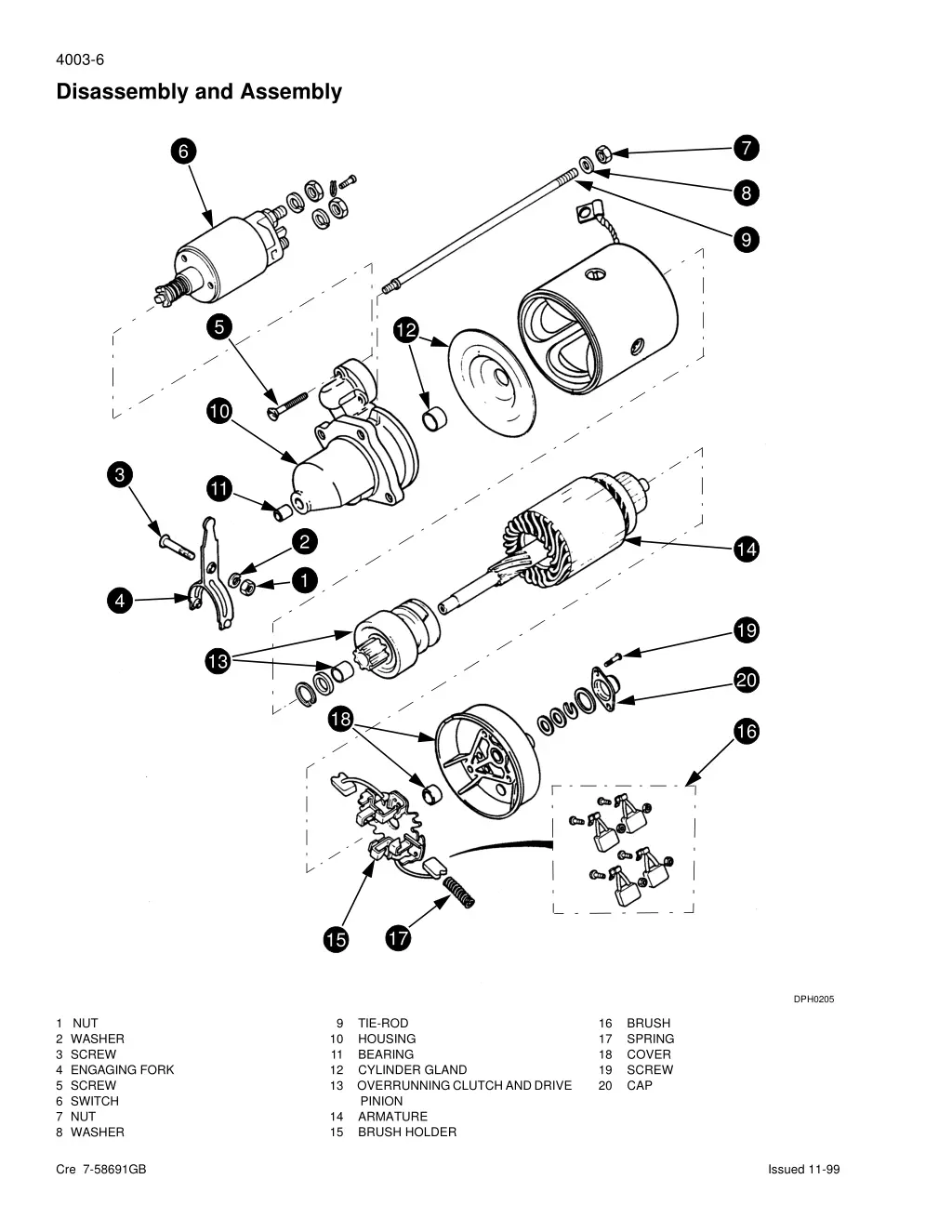 4003 6 disassembly and assembly