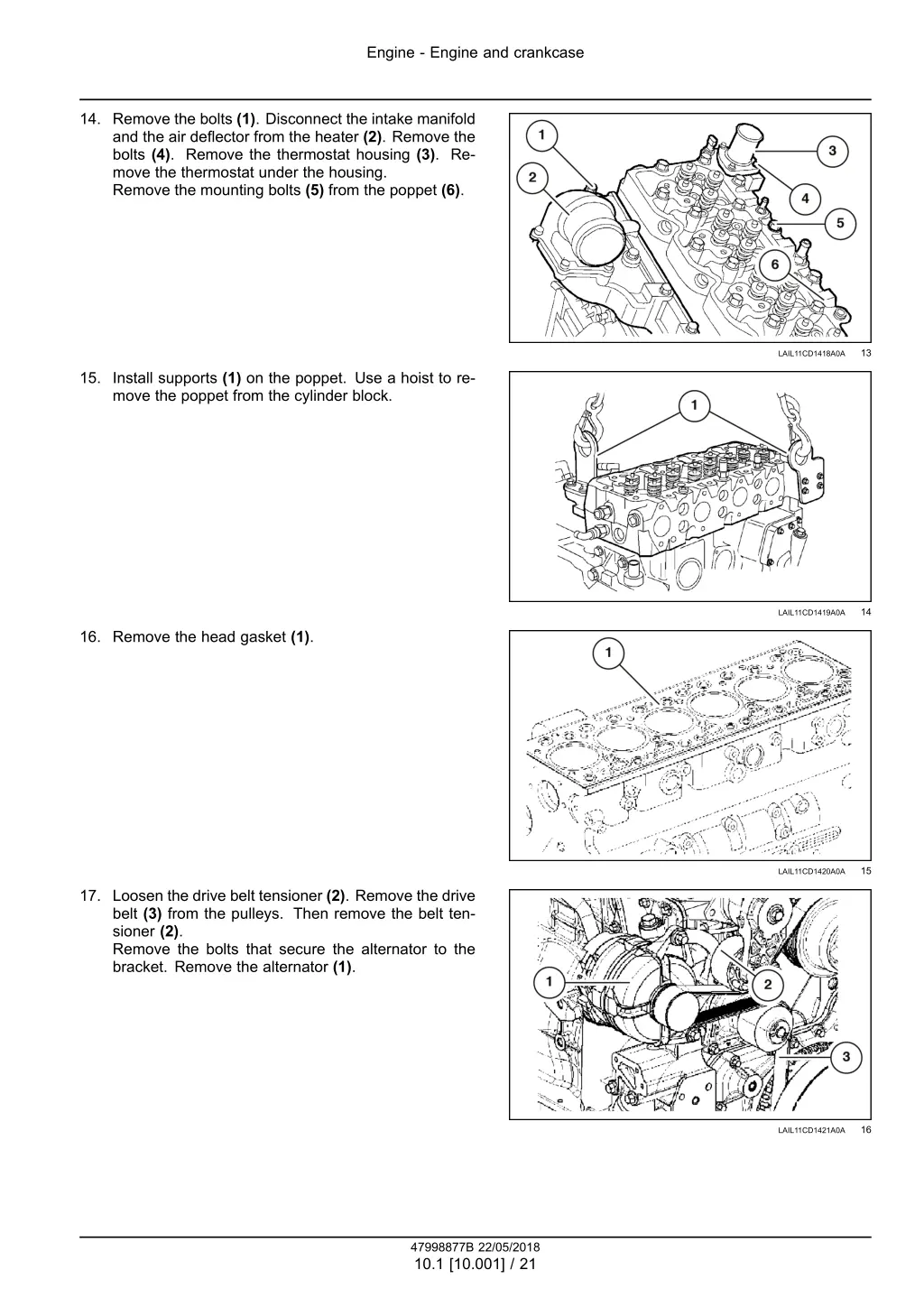 engine engine and crankcase 9