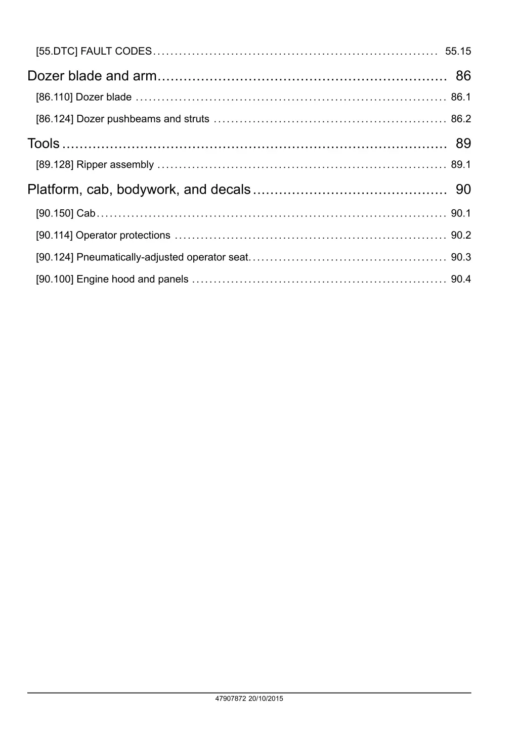 55 dtc fault codes 55 15