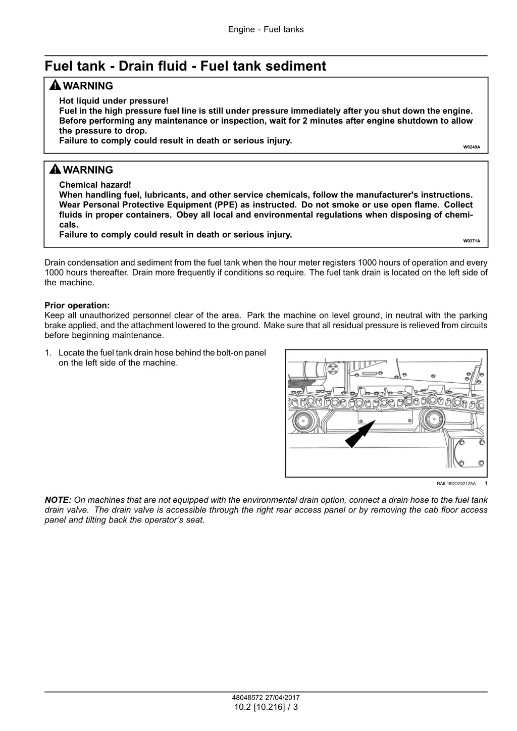 engine fuel tanks