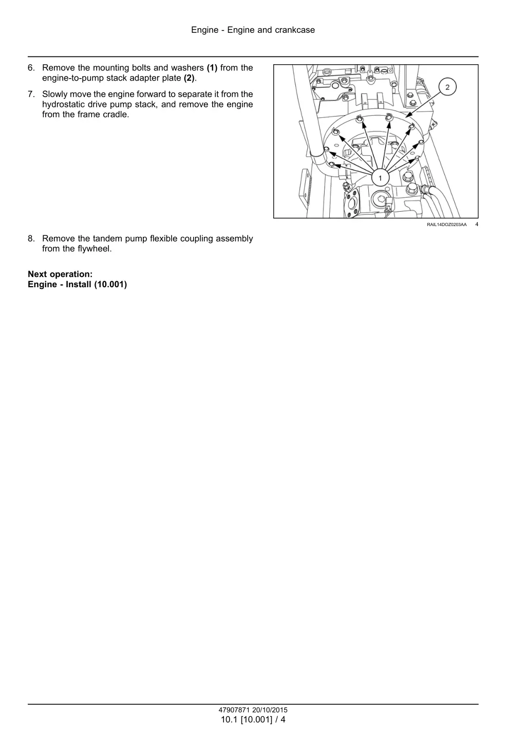 engine engine and crankcase 1