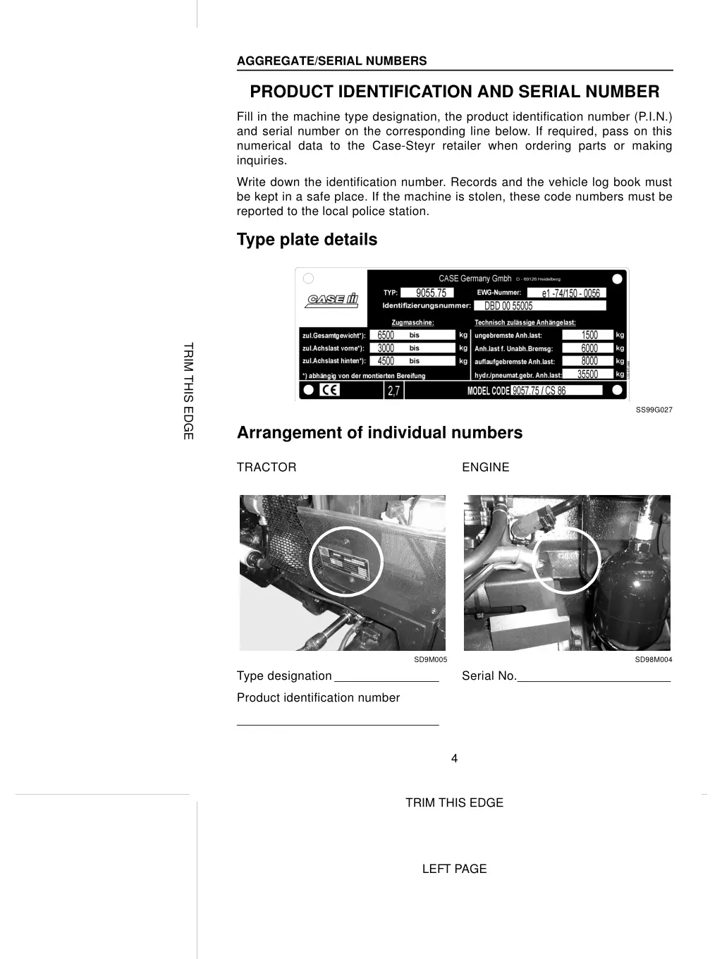 aggregate serial numbers