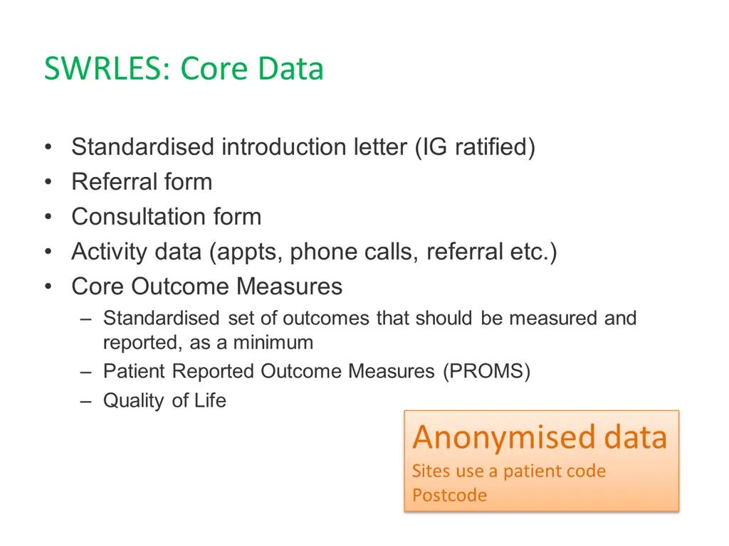 swrles core data