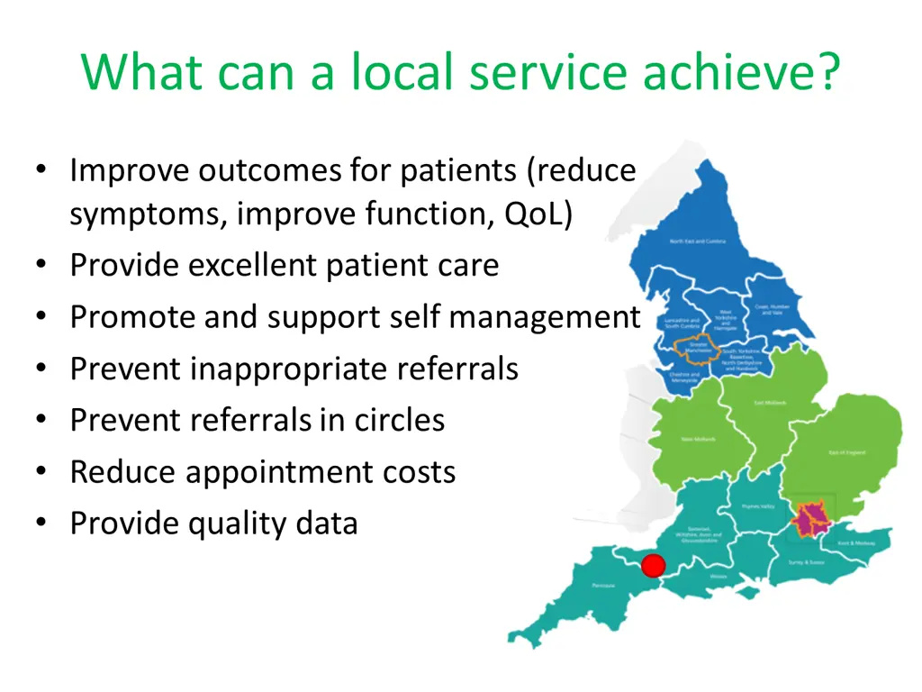 what can a local service achieve