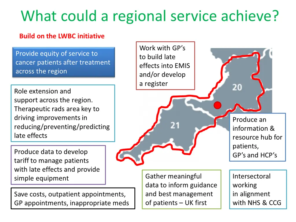 what could a regional service achieve