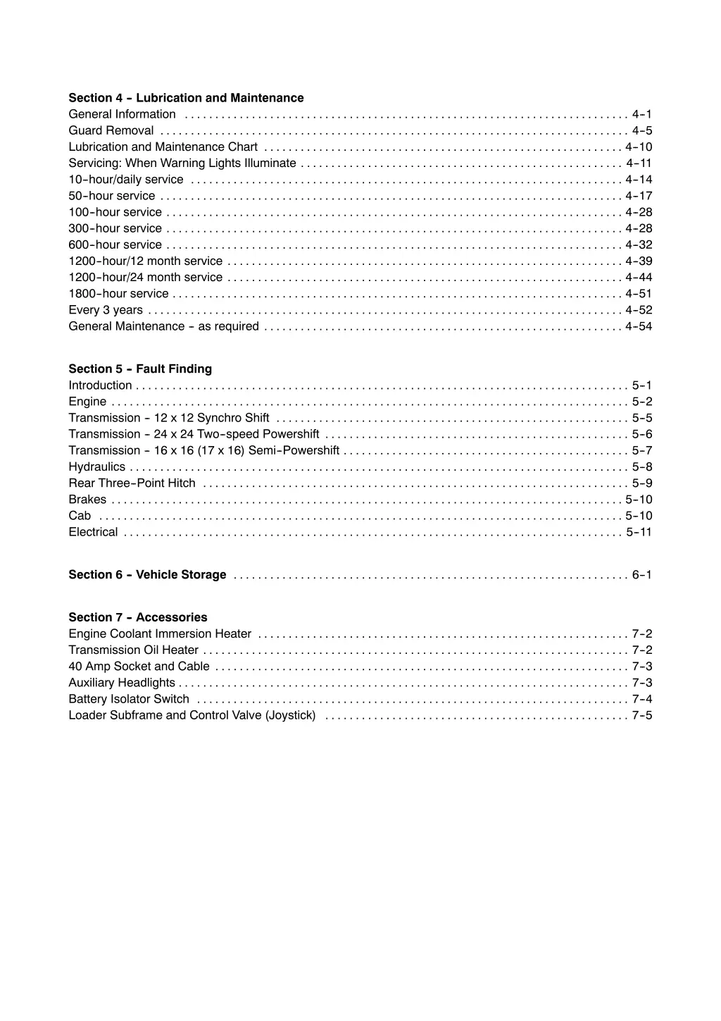 section 4 lubrication and maintenance general