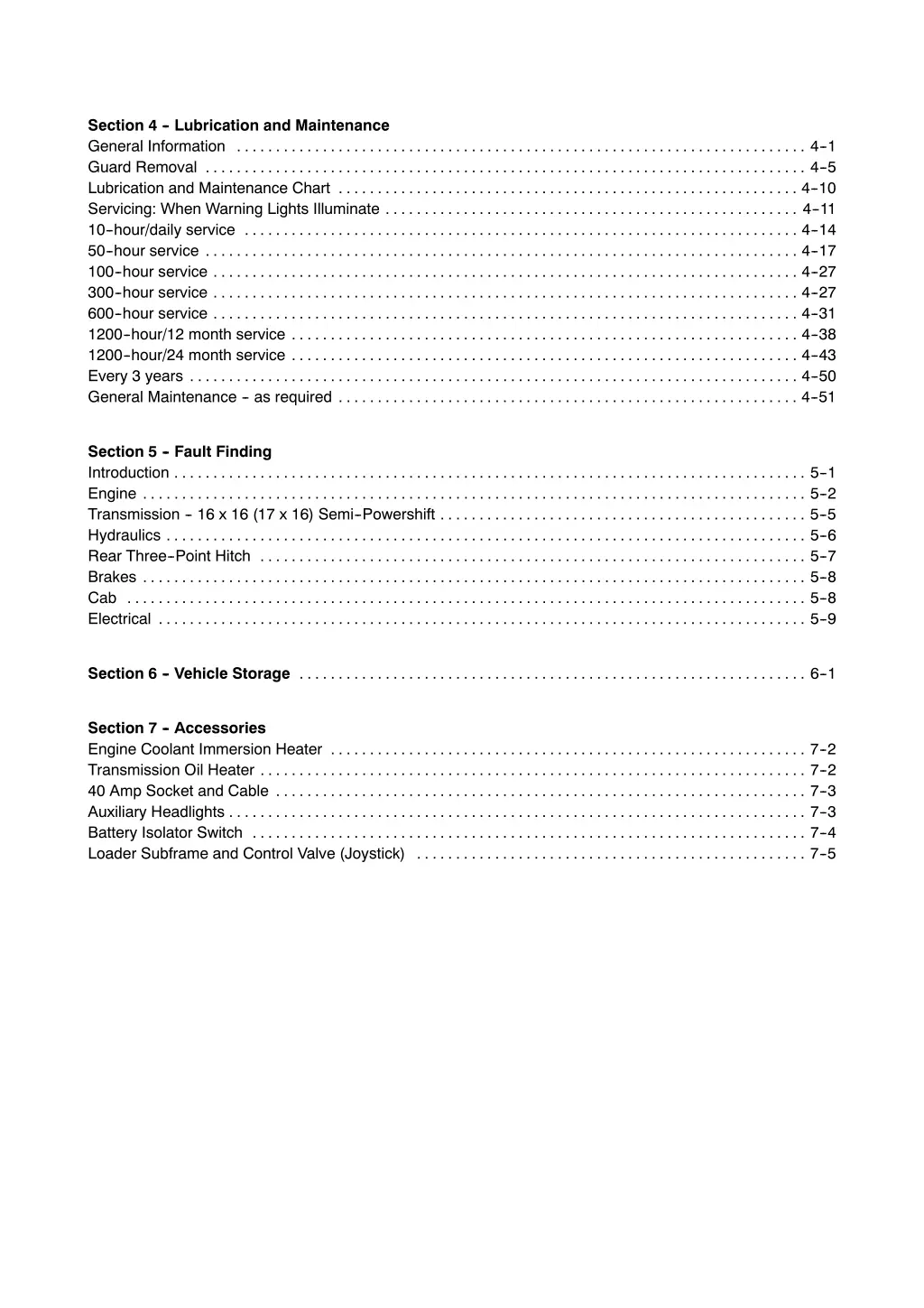 section 4 lubrication and maintenance general