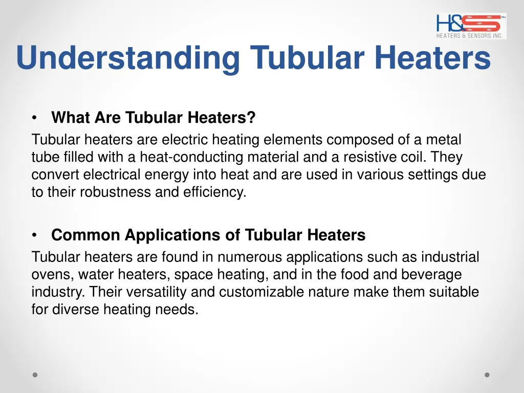 understanding tubular heaters