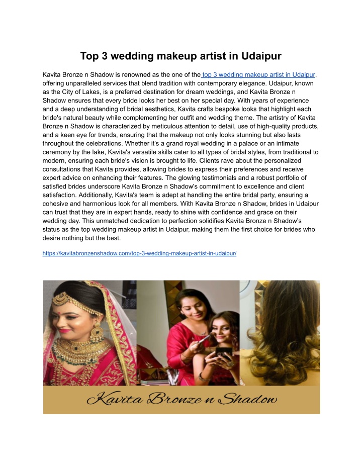 top 3 wedding makeup artist in udaipur