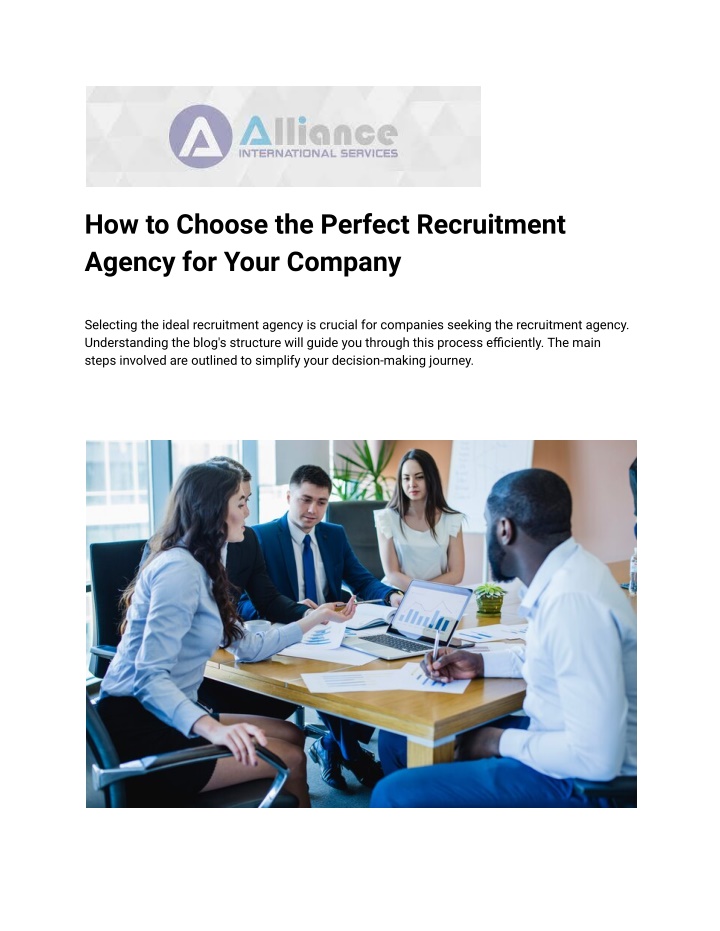 how to choose the perfect recruitment agency