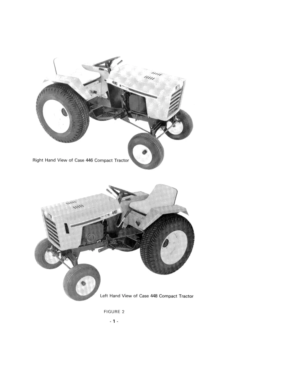 right hand view of case 446 compact tractor