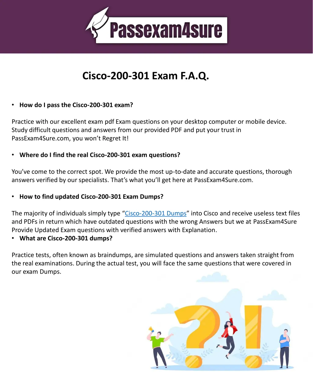 cisco 200 301 exam f a q