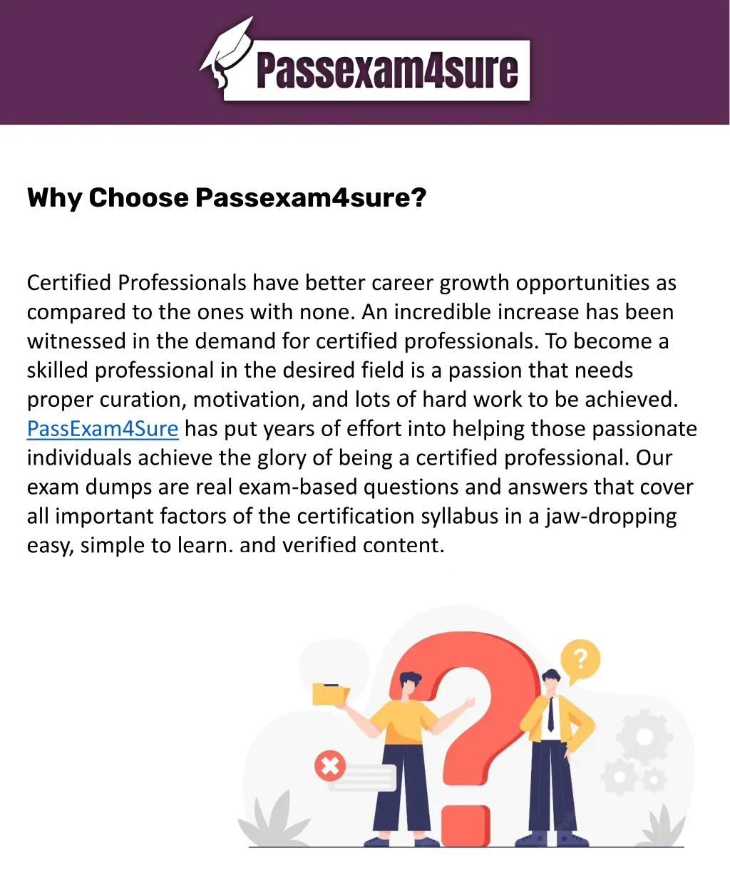 why choose passexam4sure