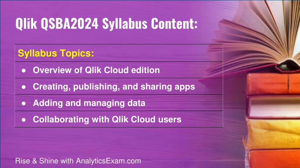 qlik qsba2024 syllabus content