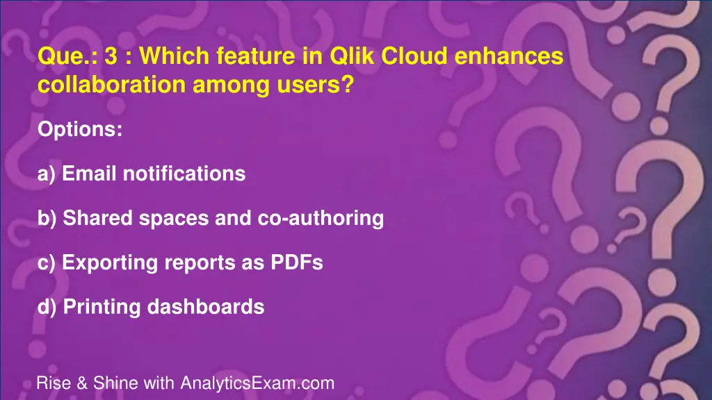 que 3 which feature in qlik cloud enhances