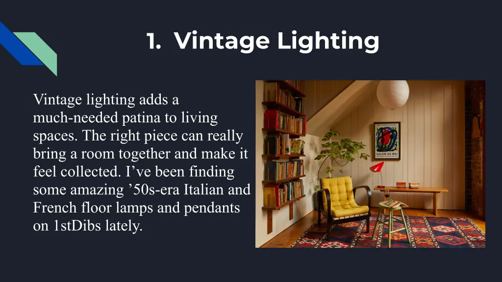 1 vintage lighting