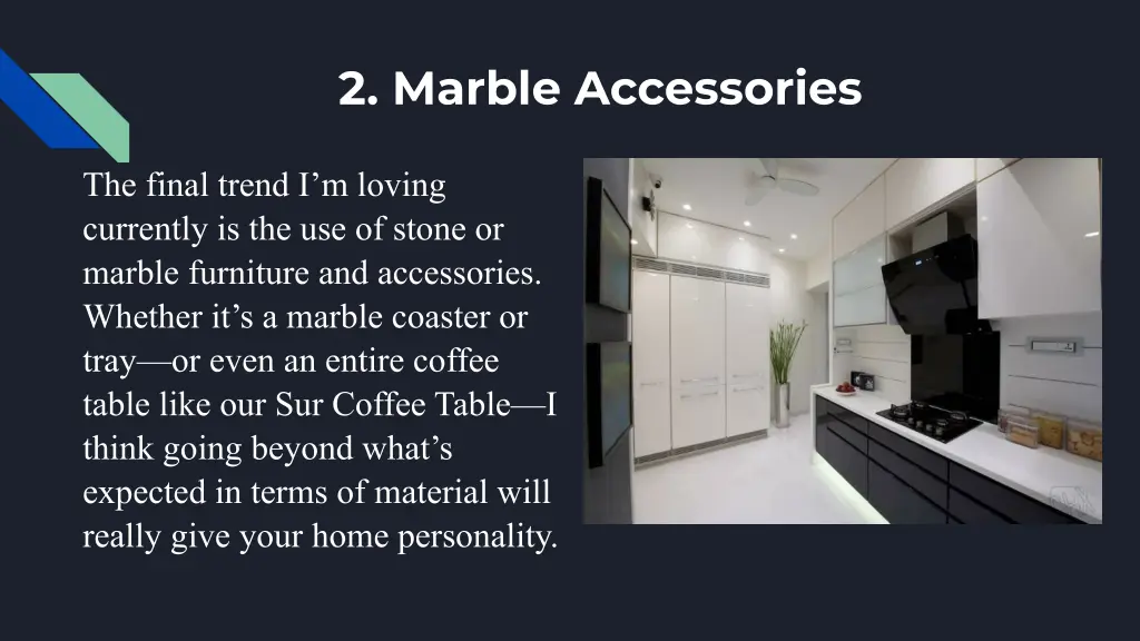 2 marble accessories