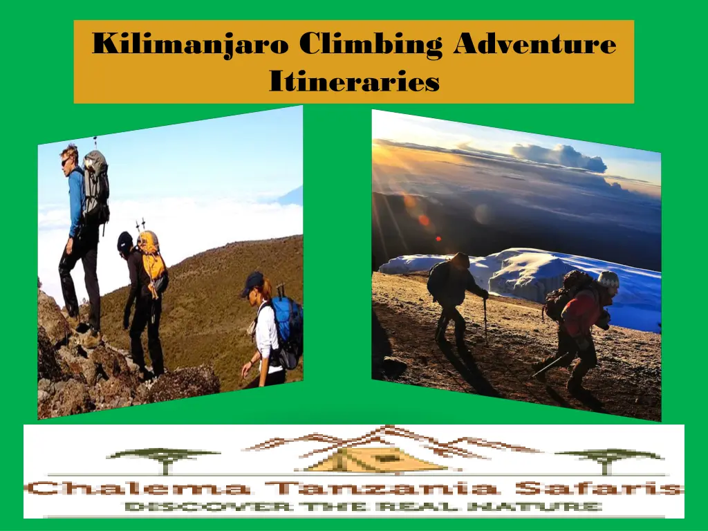 kilimanjaro climbing adventure itineraries 1