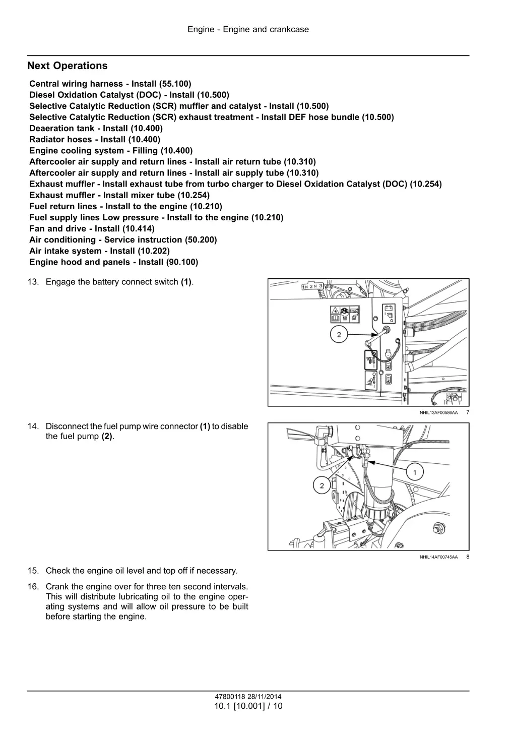 engine engine and crankcase 6