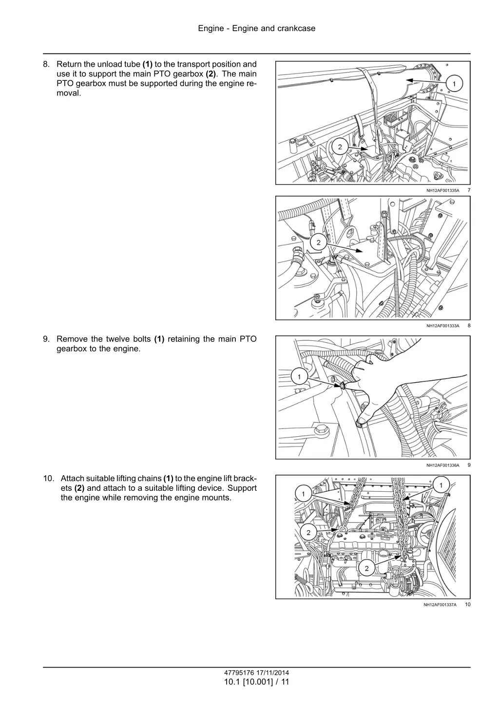 engine engine and crankcase 8