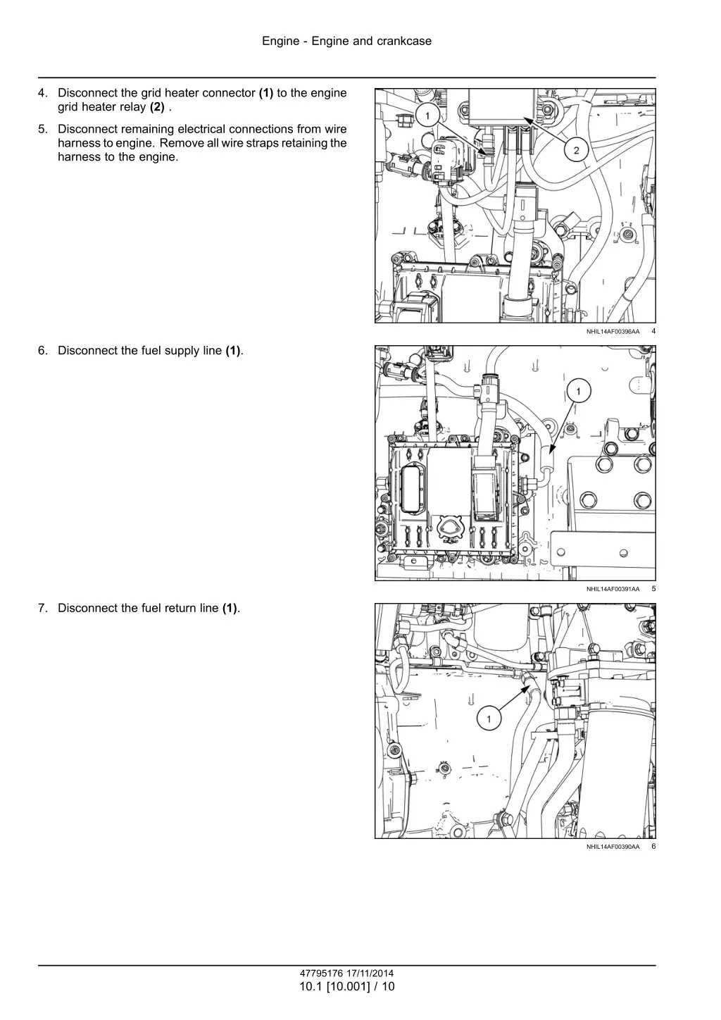 engine engine and crankcase 7