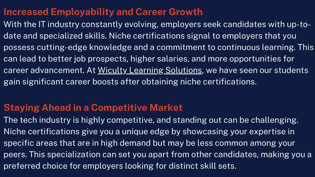 increased employability and career growth with