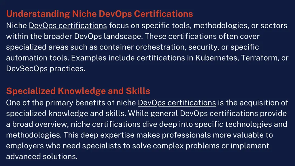 understanding niche devops certifications niche